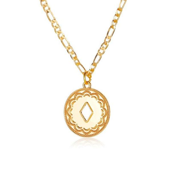 pendant necklaces ethnic ins round coin flower pattern clavicle necklace for women metal geometric chain girls vintage jewelry, Silver
pendant necklaces ethnic ins round coin flower pattern clavicle necklace for women metal geometric chain girls vintage jewelry, Silver