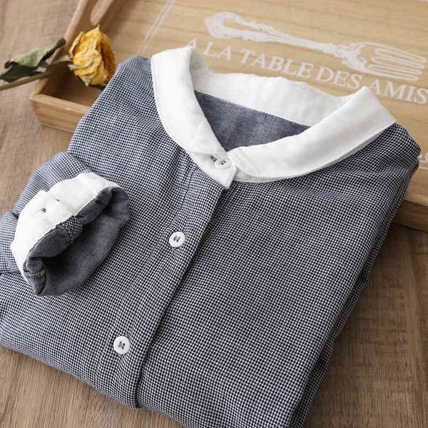 women's blouses & shirts lamtrip unique peter pan collar long sleeve plaid casual shirt blouse retro 2021 spring g4np, White
women's blouses & shirts lamtrip unique peter pan collar long sleeve plaid casual shirt blouse retro 2021 spring g4np, White