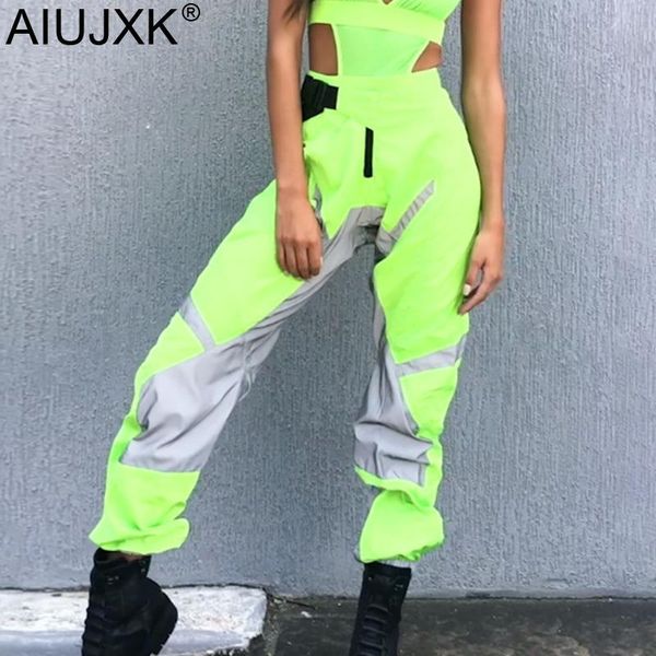 women's pants & capris aiujxk arrival 2021 neon green buckle patchwork reflective women fashion streetwear summer casual pantalon trous, Black;white
women's pants & capris aiujxk arrival 2021 neon green buckle patchwork reflective women fashion streetwear summer casual pantalon trous, Black;white