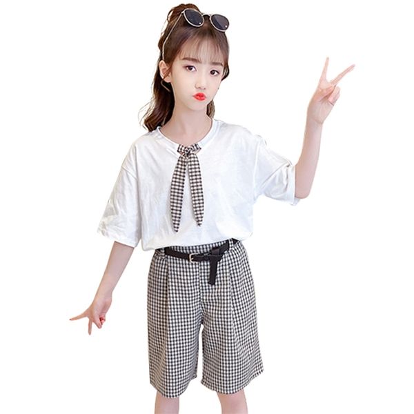 kids clothes plaid tshirt + short teenage girls clothing summer tracksuit casual style children's 6 8 10 12 14 210527, White
kids clothes plaid tshirt + short teenage girls clothing summer tracksuit casual style children's 6 8 10 12 14 210527, White