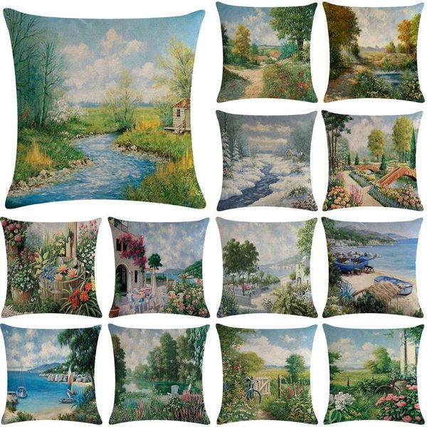 cushion/decorative pillow 1 pcs scenic flower pattern cotton linen throw cushion cover car home sofa bed decorative pillowcase funda cojin 4
cushion/decorative pillow 1 pcs scenic flower pattern cotton linen throw cushion cover car home sofa bed decorative pillowcase funda cojin 4