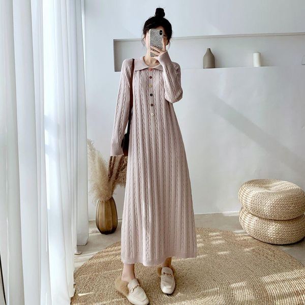 women 2021 autumn winter casual loose sweater dress female fashion knitting dresses long pullovers lady warm twist vestidos c503, Black;gray
women 2021 autumn winter casual loose sweater dress female fashion knitting dresses long pullovers lady warm twist vestidos c503, Black;gray