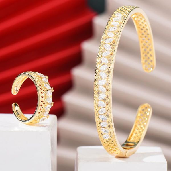 earrings & necklace kellybola 2021 high-quality micro-set open bangle ring women's full cubic zircon jewelry set party daily anniversar, Silver
earrings & necklace kellybola 2021 high-quality micro-set open bangle ring women's full cubic zircon jewelry set party daily anniversar, Silver