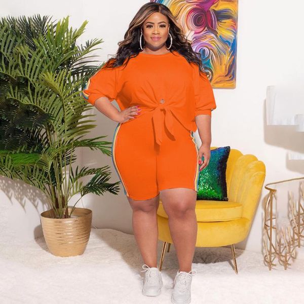 plus size tracksuits summer women fashion women's round collar 7 quarter sleeve bandage stitching two piece suit wholesale drop, Black
plus size tracksuits summer women fashion women's round collar 7 quarter sleeve bandage stitching two piece suit wholesale drop, Black