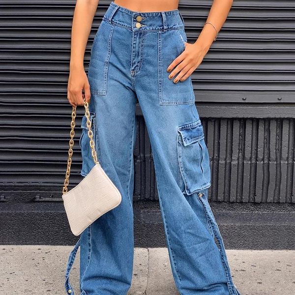 women's jeans women high waist pockets straight all-match loose denim pants 2021 autumn vintage streetwear ladies long trousers, Blue
women's jeans women high waist pockets straight all-match loose denim pants 2021 autumn vintage streetwear ladies long trousers, Blue