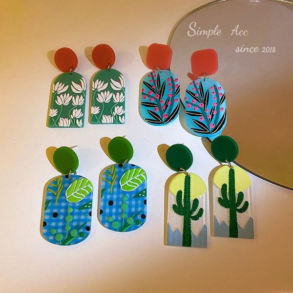dangle & chandelier wholesale 1 pair 2021 summer colorful oil painting cactus acrylic earrings long drop for women jewelry gifts, Silver
dangle & chandelier wholesale 1 pair 2021 summer colorful oil painting cactus acrylic earrings long drop for women jewelry gifts, Silver