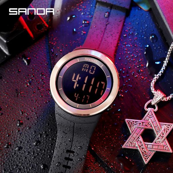wristwatches sanda sport men's watches led digital watch fashion waterproof military electronic clock relogio masculino 6007, Slivery;brown
wristwatches sanda sport men's watches led digital watch fashion waterproof military electronic clock relogio masculino 6007, Slivery;brown