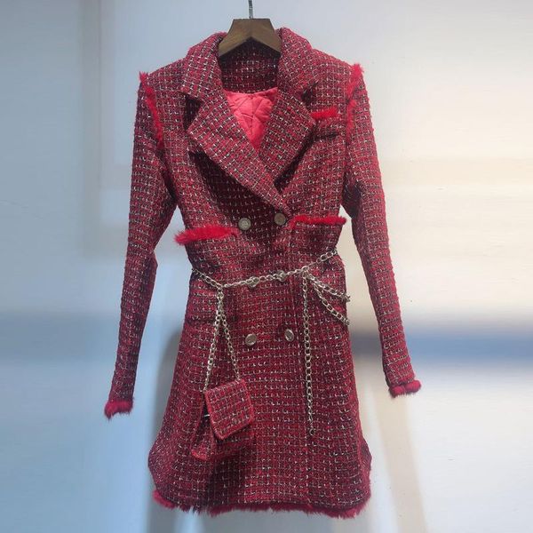 women's jackets red roosarosee spring autumn women vintage turn-down collar fur patchwork long sleeve tweed overcoat outwear coa, Black;brown
women's jackets red roosarosee spring autumn women vintage turn-down collar fur patchwork long sleeve tweed overcoat outwear coa, Black;brown