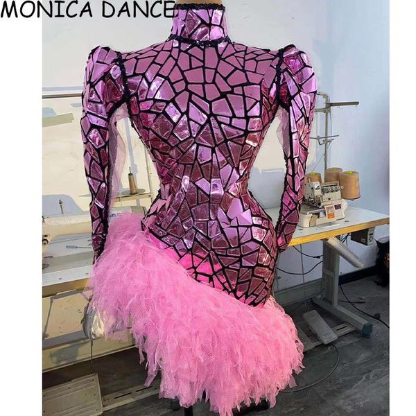 shining rose pink mirrors sequins dress evening party wear singer birthday celebrate dance casual dresses, Black;gray
shining rose pink mirrors sequins dress evening party wear singer birthday celebrate dance casual dresses, Black;gray