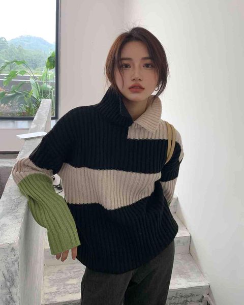 sweaters fashion female shreds spring ladies beautiful knitted shirt pullover girl d957, White;black
sweaters fashion female shreds spring ladies beautiful knitted shirt pullover girl d957, White;black