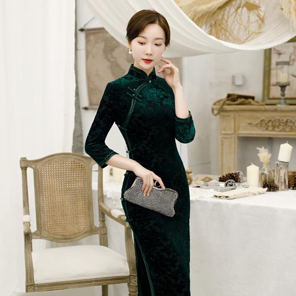 chinese traditional mandarin collar classic women qipao slim long cheongsam novelty print flower vestidos plus size dress ethnic clothi, Red
chinese traditional mandarin collar classic women qipao slim long cheongsam novelty print flower vestidos plus size dress ethnic clothi, Red