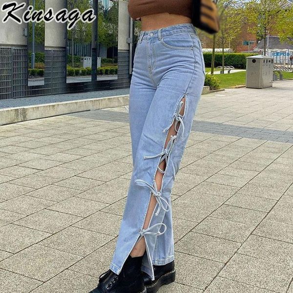 women's jeans vintage y2k side split bandage straight baggy streetwear high waist lace up cargo denim pants aesthetic harajuku sweatpan, Blue
women's jeans vintage y2k side split bandage straight baggy streetwear high waist lace up cargo denim pants aesthetic harajuku sweatpan, Blue