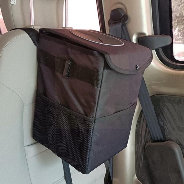 car organizer trash can lid and side pockets waterproof garbage bag accessories trunk foldable storage g5u0
car organizer trash can lid and side pockets waterproof garbage bag accessories trunk foldable storage g5u0