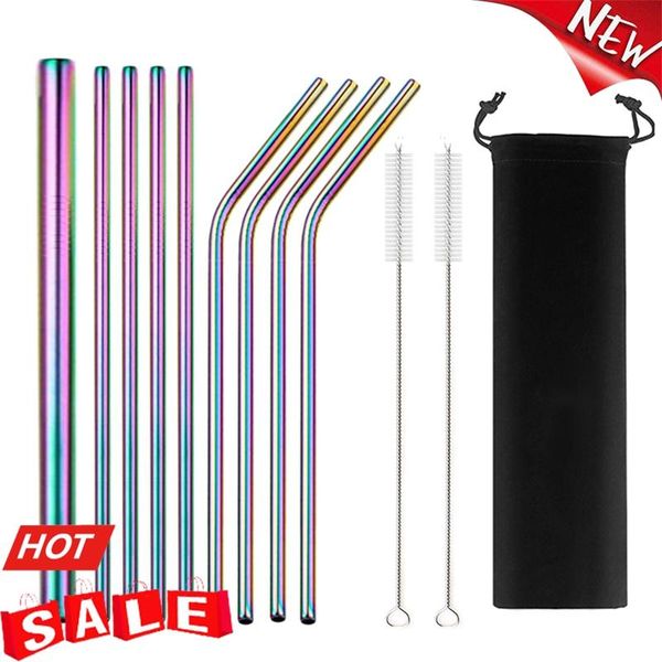 drinking straws reusable metal 304 stainless steel straw sturdy bent straight boba with cleaning brush bar party accessory
drinking straws reusable metal 304 stainless steel straw sturdy bent straight boba with cleaning brush bar party accessory