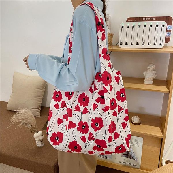 ins carrying bag flower print folding shopping women environmental protection fabric tote grocery bags
ins carrying bag flower print folding shopping women environmental protection fabric tote grocery bags