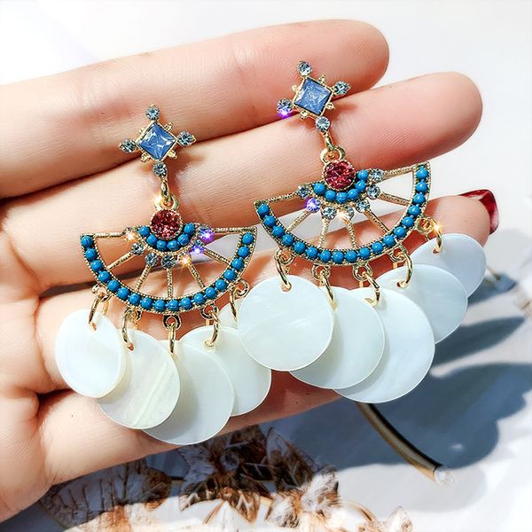 bohemian earrings 2021 new fan shell temperament lady personality fashion earrings, Silver
bohemian earrings 2021 new fan shell temperament lady personality fashion earrings, Silver