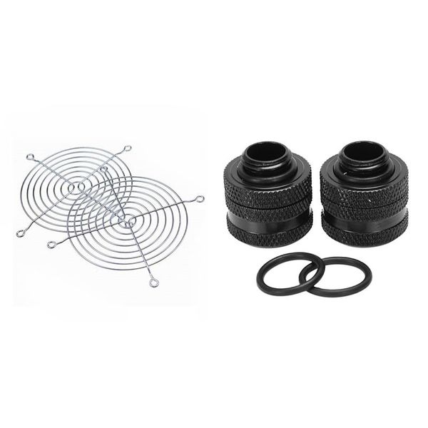 fans & coolings 10pcs computer cooling fan mesh cover -120mm 2pcs od14mm hard tube fittings g1/4 water cooler hard-tube connector
fans & coolings 10pcs computer cooling fan mesh cover -120mm 2pcs od14mm hard tube fittings g1/4 water cooler hard-tube connector