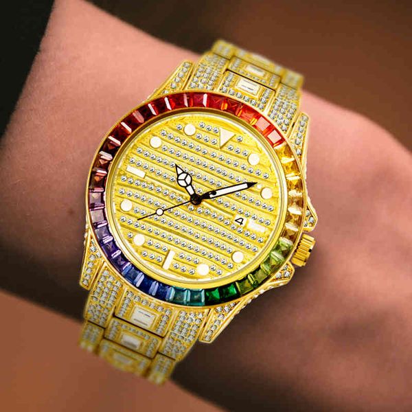 missfox hiphop mens watches brand luxury full diamond iced out steel wristwatch male jewelry 2021 clock relogio masculino, Slivery;brown
missfox hiphop mens watches brand luxury full diamond iced out steel wristwatch male jewelry 2021 clock relogio masculino, Slivery;brown