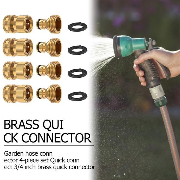 watering equipments 4pcs 3/4 inch thread brass quick connector garden faucet nozzle adapter drip irrigation hose water joints fittings
watering equipments 4pcs 3/4 inch thread brass quick connector garden faucet nozzle adapter drip irrigation hose water joints fittings