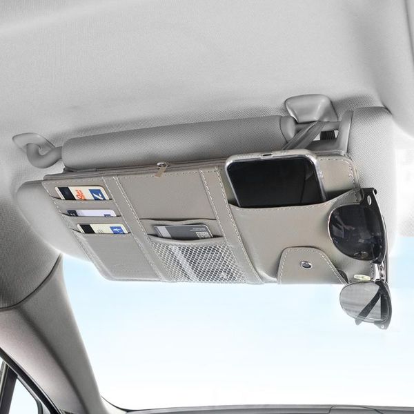 car organizer leepee multifunctional sun visor leather sunglasses clip bill card cd phone holder box with zipper storage pouch
car organizer leepee multifunctional sun visor leather sunglasses clip bill card cd phone holder box with zipper storage pouch