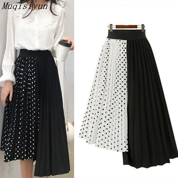 summer autumn women dot patchwork asymmetry elastic waist pleated skirt fashion plus size skirts two way wear a2085 210428, Black
summer autumn women dot patchwork asymmetry elastic waist pleated skirt fashion plus size skirts two way wear a2085 210428, Black