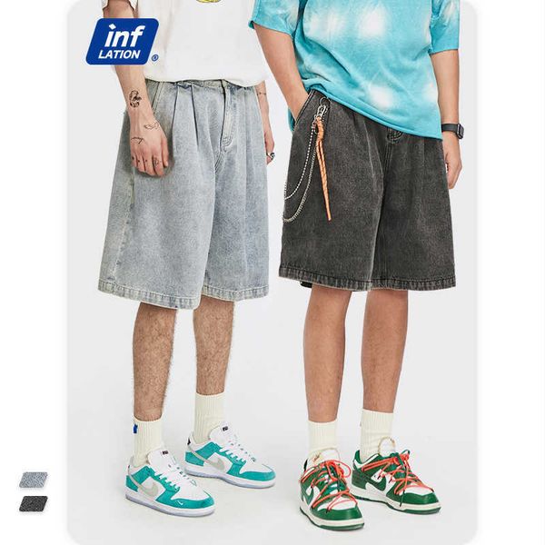 inflation vintage washed jeans shorts men casual denim summer straight loose fit mens male plus size 3542s21 210714, White;black 
inflation vintage washed jeans shorts men casual denim summer straight loose fit mens male plus size 3542s21 210714, White;black