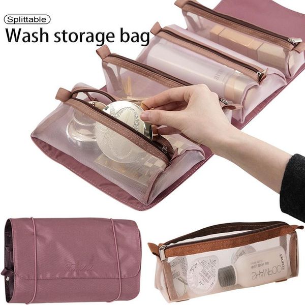 storage bags women's cosmetic bag foldable travel organizer hanging nylon mesh separable toiletry pouch rope makeup kosmetyczka
storage bags women's cosmetic bag foldable travel organizer hanging nylon mesh separable toiletry pouch rope makeup kosmetyczka