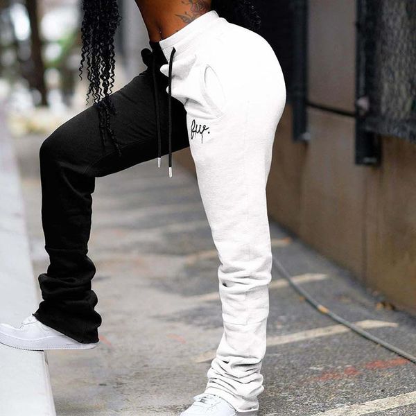 women's pants & capris women contrast color patchwork streetwear drawstring high waist sports trousers female summer casual fashion swe, Black;white
women's pants & capris women contrast color patchwork streetwear drawstring high waist sports trousers female summer casual fashion swe, Black;white