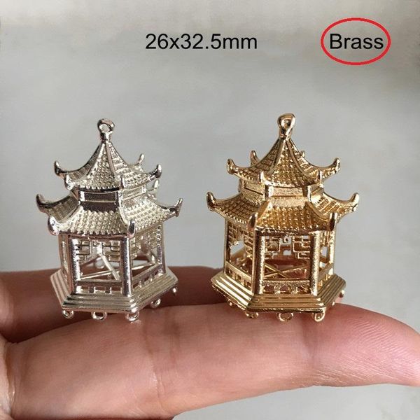 charms 2 pcs -3d brass pavilion 26x32mm,brass casting hexagonal for jewelry making,diy crafts findings -a, Bronze;silver
charms 2 pcs -3d brass pavilion 26x32mm,brass casting hexagonal for jewelry making,diy crafts findings -a, Bronze;silver