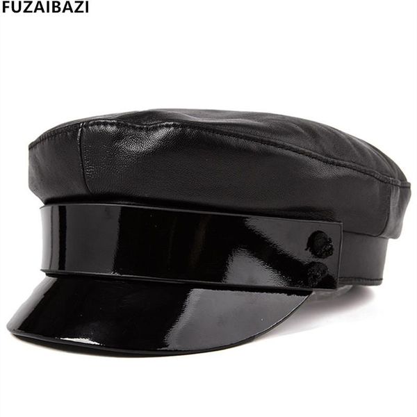 wide brim hats fuzaibazi trend autumn women's elegant military leisure snapback genuine leather student hat sheepskin brands flat cap, Blue;gray
wide brim hats fuzaibazi trend autumn women's elegant military leisure snapback genuine leather student hat sheepskin brands flat cap, Blue;gray