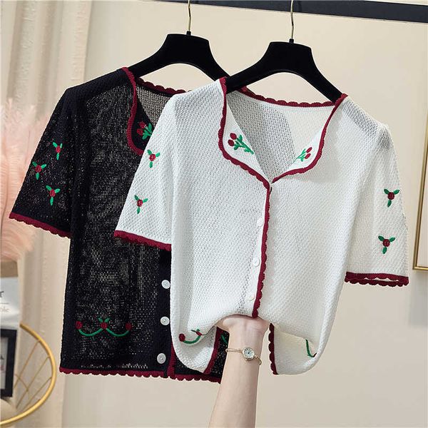 women v-neck knitted casual hollow out short sweaters cardigans lady knitting thin summer cardigan outwear crop female 210604, White
women v-neck knitted casual hollow out short sweaters cardigans lady knitting thin summer cardigan outwear crop female 210604, White