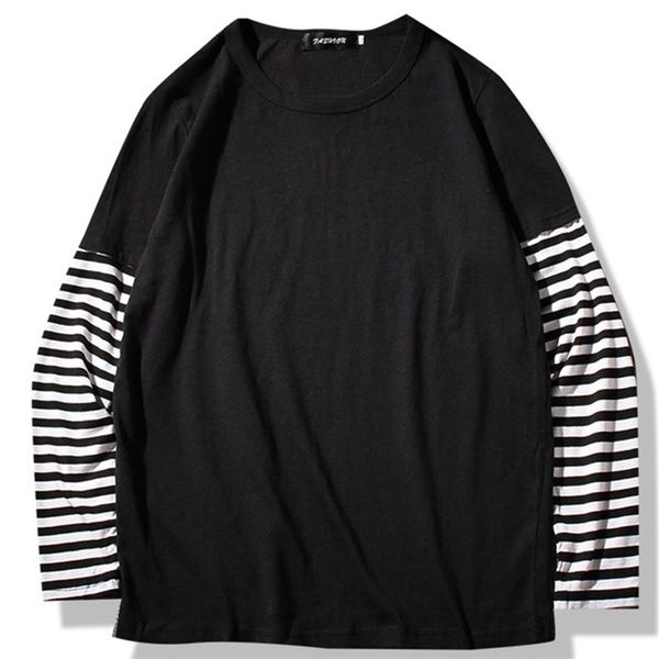 spring autumn long sleeve t-shirts men o-neck striped patchwork long t shirts men fashion casual streetwear men tee shirts 210409, White;black
spring autumn long sleeve t-shirts men o-neck striped patchwork long t shirts men fashion casual streetwear men tee shirts 210409, White;black