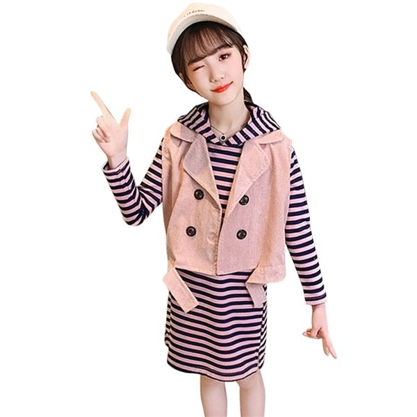 kids clothes striped girls outfits hoodies + dress tracksuit spring autumn costumes for children 6 8 10 12 14 210527, White
kids clothes striped girls outfits hoodies + dress tracksuit spring autumn costumes for children 6 8 10 12 14 210527, White