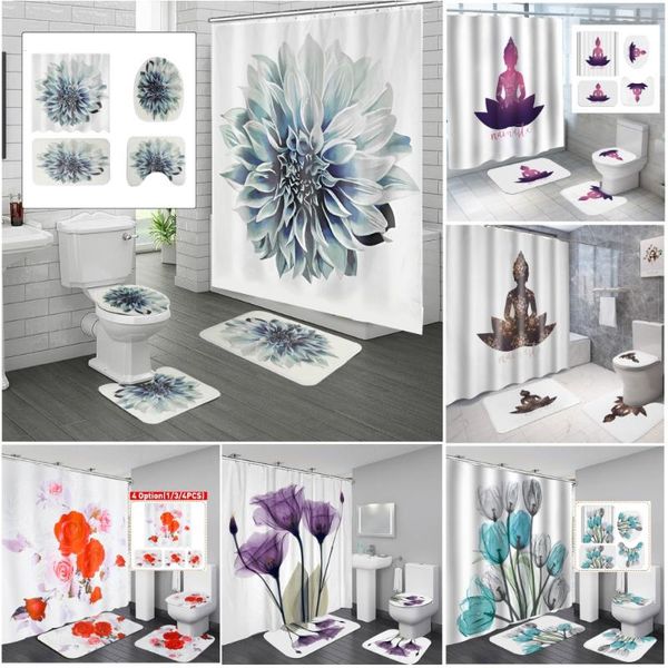 shower curtains 4 pieces/set flower curtain set bathroom waterproof non-slip toilet seat cover rug bathtub screen home decor
shower curtains 4 pieces/set flower curtain set bathroom waterproof non-slip toilet seat cover rug bathtub screen home decor