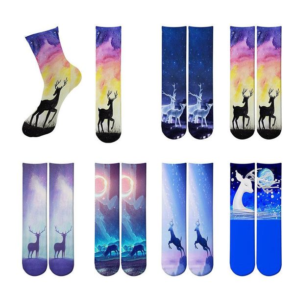 men's socks dream lucky deer long magical starry universe pattern printed cotton novelty happy for christmas gift, Black
men's socks dream lucky deer long magical starry universe pattern printed cotton novelty happy for christmas gift, Black