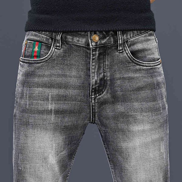 moda outono brim algodo fino elstico gc marcas de negcios estilo clssico jeans calas masculinas cor, Blue
moda outono brim algodo fino elstico gc marcas de negcios estilo clssico jeans calas masculinas cor, Blue