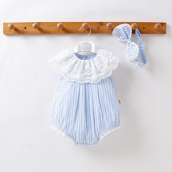 rompers born baby romper set summer toddler girl lace stripe jumpsuit with headband outfit 2pcs infant clothes, Blue
rompers born baby romper set summer toddler girl lace stripe jumpsuit with headband outfit 2pcs infant clothes, Blue