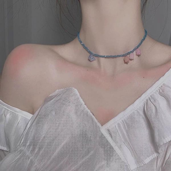 chains tulip necklace woman crystal butterfly necklaces women design splicing personality clavicle chain silver color alloy naszyjnik
chains tulip necklace woman crystal butterfly necklaces women design splicing personality clavicle chain silver color alloy naszyjnik