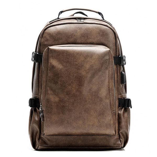 backpack casual shoulder bag male business computer pu leather retro student 
backpack casual shoulder bag male business computer pu leather retro student
