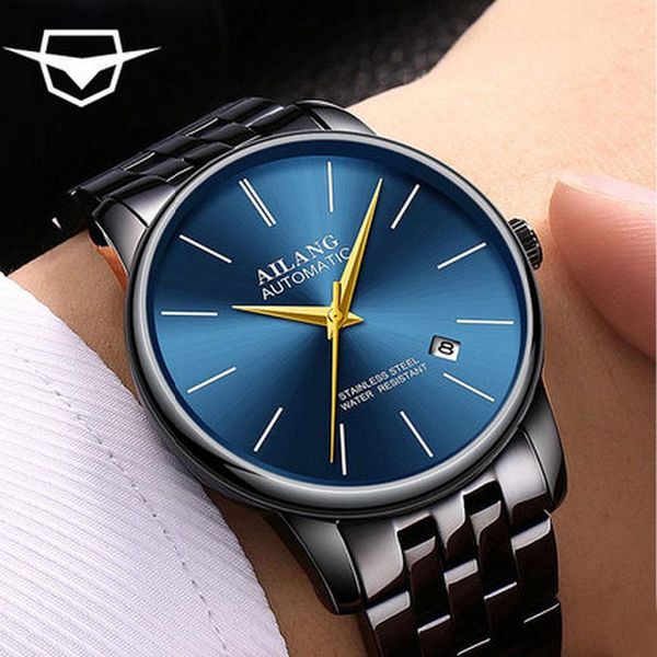wristwatches ailang luxury automatic mechanical watches, ultra-thin fashion, simple men's sapphire waterproof watches, Slivery;brown
wristwatches ailang luxury automatic mechanical watches, ultra-thin fashion, simple men's sapphire waterproof watches, Slivery;brown