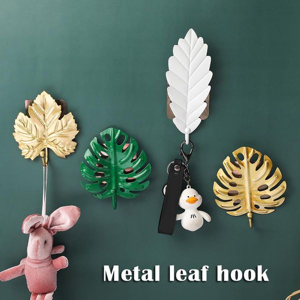 metal wall hook creatives leaf shaped coat key no-punch holder rack for bedroom living room d1 hooks & rails
metal wall hook creatives leaf shaped coat key no-punch holder rack for bedroom living room d1 hooks & rails