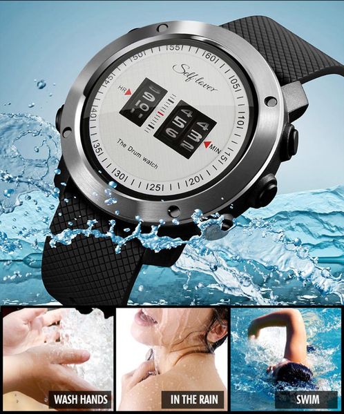 fashion design mens sport watch drum roll stunning unique rolling time rubber silicone strap clock relogio wristwatches, Slivery;brown
fashion design mens sport watch drum roll stunning unique rolling time rubber silicone strap clock relogio wristwatches, Slivery;brown