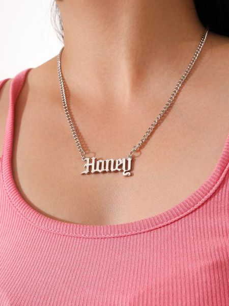 pendant necklaces stillgirl one piece honey letter necklace for women silver color punk trendy simple chains female fashion jewelry gifts
pendant necklaces stillgirl one piece honey letter necklace for women silver color punk trendy simple chains female fashion jewelry gifts