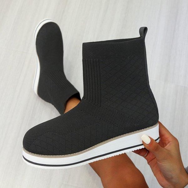 boots 2021 winter high heels platform fashion ankle knitting warm snow designer gladiator motorcycle socks botas mujer, Black
boots 2021 winter high heels platform fashion ankle knitting warm snow designer gladiator motorcycle socks botas mujer, Black