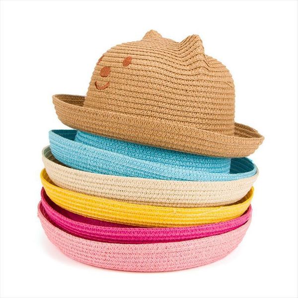 fashion straw hats summer baby ear decoration lovely child character girls and boys sun hat solid children floppy, Blue;gray
fashion straw hats summer baby ear decoration lovely child character girls and boys sun hat solid children floppy, Blue;gray