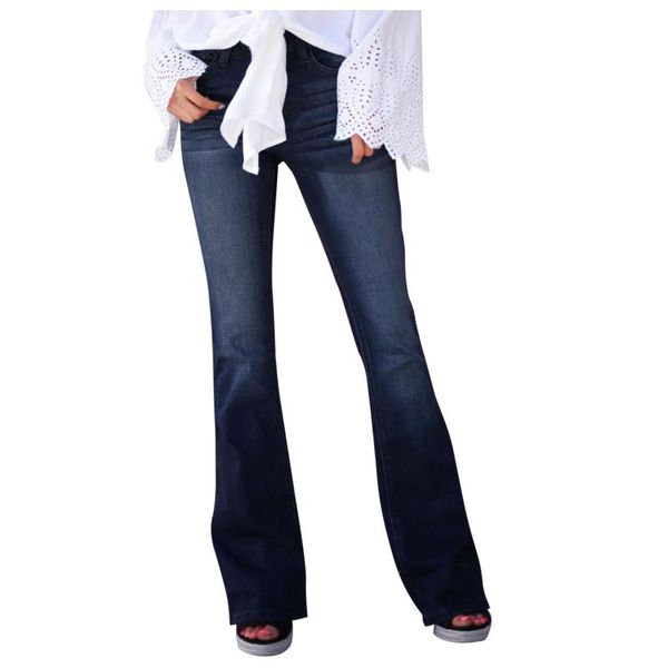 women's jeans women high waist elastic pants classic solid denim bell botton wide leg with pockets trousers pantalones de mujer, Blue
women's jeans women high waist elastic pants classic solid denim bell botton wide leg with pockets trousers pantalones de mujer, Blue