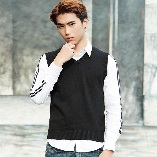 men's vests pullover cotton sweater vest men autumn v neck slim sweaters sleeveless casual elegant cardigan stylish male knitted, Black;white
men's vests pullover cotton sweater vest men autumn v neck slim sweaters sleeveless casual elegant cardigan stylish male knitted, Black;white