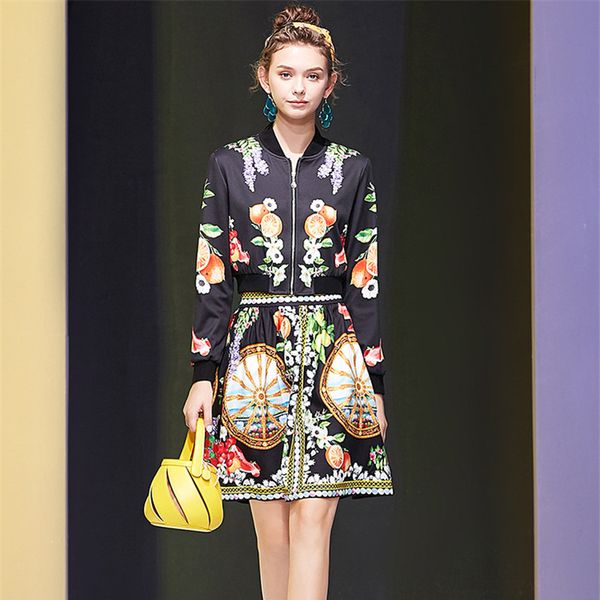 two piece dress spring fashion runway two girls'outfit full sleeve fruit print short jacket and skirt suit matching set of vintage 8b7t, White
two piece dress spring fashion runway two girls'outfit full sleeve fruit print short jacket and skirt suit matching set of vintage 8b7t, White