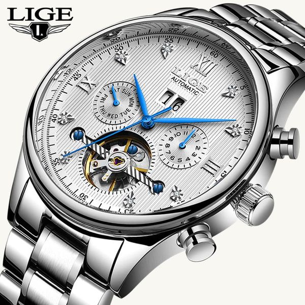 wristwatches lige2021 classic mens watches business automatic clock tourbillon waterproof mechanical watch relogio masculin, Slivery;brown
wristwatches lige2021 classic mens watches business automatic clock tourbillon waterproof mechanical watch relogio masculin, Slivery;brown