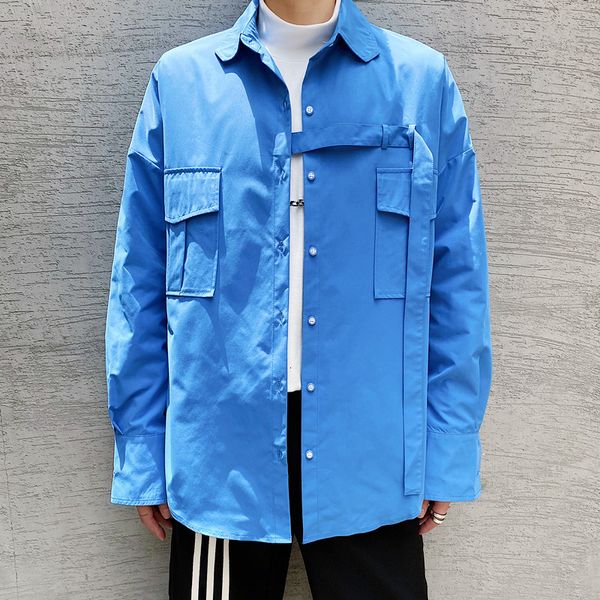 men's casual shirts men ribbon long sleeve male streetwear hip hop blue black p4hk, White;black
men's casual shirts men ribbon long sleeve male streetwear hip hop blue black p4hk, White;black